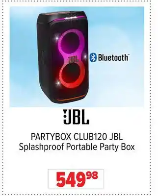 2001 Audio Video JBL Splashproof Portable Party Box offer