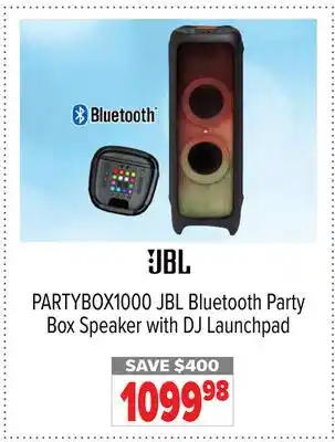 2001 Audio Video Bluetooth Party Box Speaker with DJ Launchpad offer