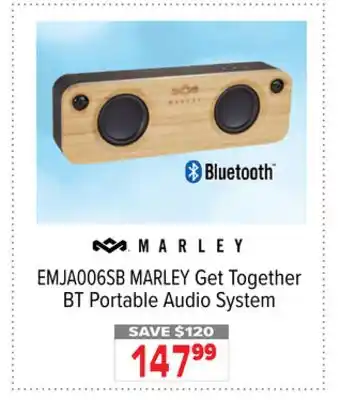 2001 Audio Video MARLEY Get Together BT Portable Audio System offer