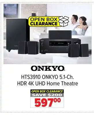 2001 Audio Video ONKYO 5.1-Ch. HDR 4K UHD Home Theatre offer