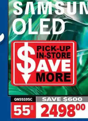 2001 Audio Video Samsung 55 QD OLED 4K QUANTUM DOT TV offer