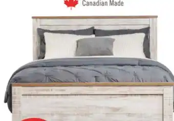 The Brick Kaia Panel Bed, Whitewash - Queen Size offer