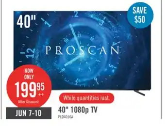 The Brick Proscan 40 LED Full HD TV offer