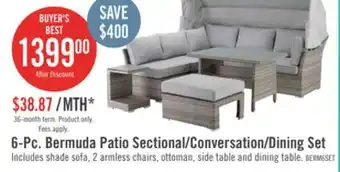 The Brick Bermuda 6-Piece Patio Conversation Set offer