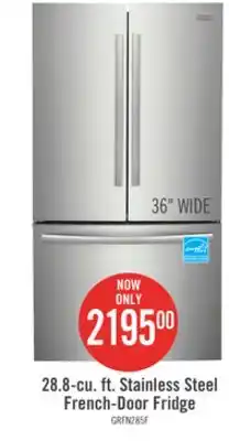 The Brick Frigidaire Gallery 28.8 Cu. Ft. French-Door Refrigerator - GRFN2853AF offer