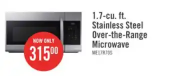The Brick Samsung 1.7 Cu. Ft. Over-the-Range Microwave - ME17R7011ES/AC offer