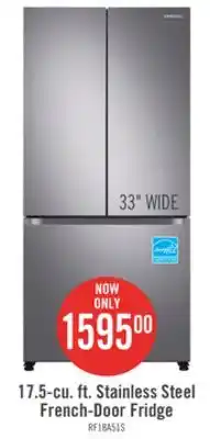 The Brick Samsung 17.5 Cu. Ft. French-Door Refrigerator - RF18A5101SR/AA offer
