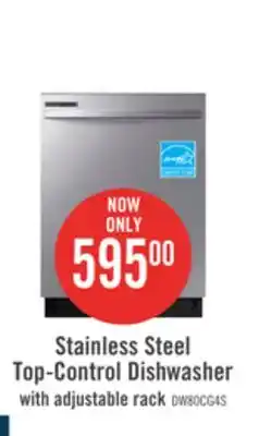 The Brick Samsung 24 Top-Control Dishwasher with Adjustable Rack - DW80CG4021SRAA offer