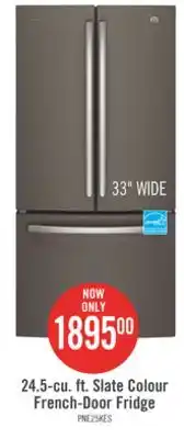 The Brick Profile 24.5 Cu. Ft. French-Door Refrigerator with Space-saving Icemaker PNE25NMLKES offer