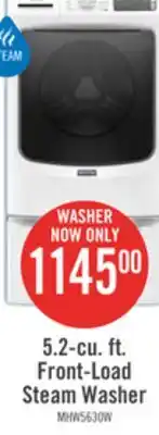 The Brick Maytag 5.2 Cu. Ft. Front-Load Washer with Extra Power MHW5630HW offer