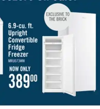 The Brick Midea 6.9 Cu. Ft. Convertible Upright Refrigerator-Freezer - MRU07B3AWW offer