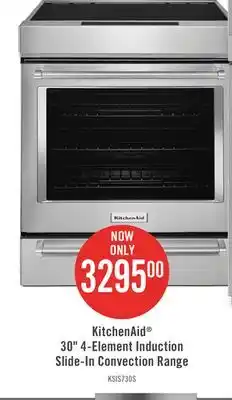 The Brick KitchenAid 6.4 Cu. Ft. Induction Range with Convection and Air Fry - KSIS730PSS offer