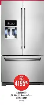 The Brick KitchenAid 26.8 Cu. Ft. French-Door Refrigerator - KRFF577KPS offer