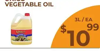 Food World Supermarket UNICO VEGETABLE OIL offer