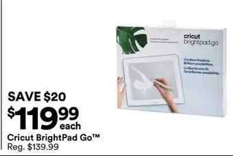 Michaels Cricut Brightpad Go offer