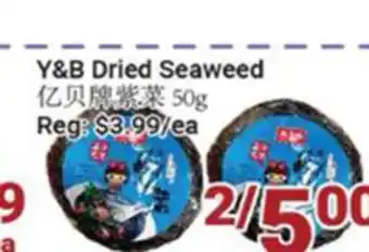 Oceans Fresh Food Market Y&B Dried Seaweed offer