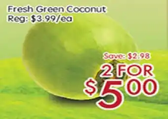 Sunny Food Mart Fresh Green Coconut offer