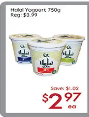 Sunny Food Mart Halal Yogourt offer