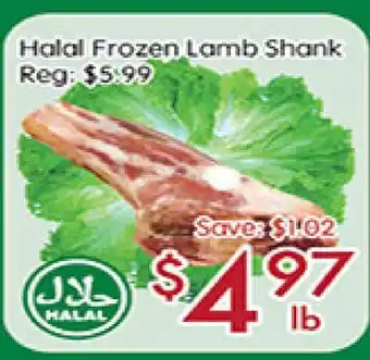 Sunny Food Mart Halal Frozen Lamb Shank offer