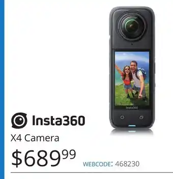 Vistek Insta360 X4 Camera offer