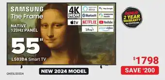 Visions Electronics Samsung LS03DA Smart TV 55 offer