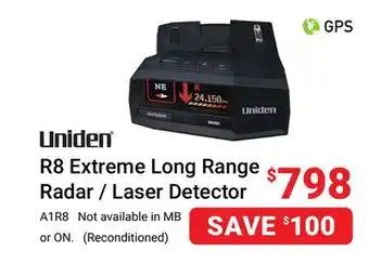 Visions Electronics Uniden R8 Extreme Long Range Radar/Laser Detector offer