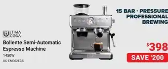 Visions Electronics Ultima Cosa Bollente Semi-Automatic Espresso Machine offer