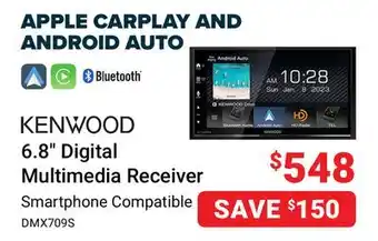 Visions Electronics KENWOOD 6.8 Digital Multimedia Receiver offer