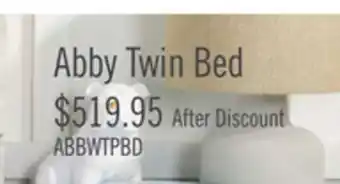 The Brick Abby Twin Panel Bed offer
