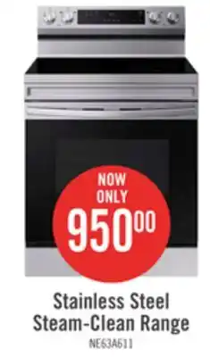 The Brick Samsung 6.3 Cu. Ft. Freestanding Electric Range with Wi-Fi - NE63A6111SS/AC offer
