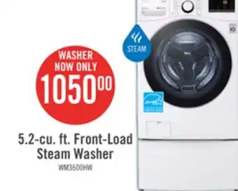 The Brick LG 5.2 Cu. Ft. Front-Load Washer with AI and Wi-Fi - WM3600HWA offer