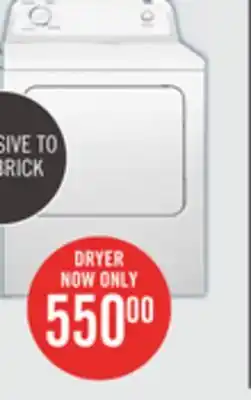 The Brick Inglis 6.5 Cu. Ft. Electric Dryer with Automatic Drying Control YIED4671EW offer