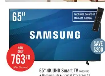 The Brick Samsung 65 CU8000 Crystal UHD 4K Smart TV offer