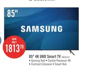 The Brick Samsung 85 CU7000 4K Crystal UHD TV offer
