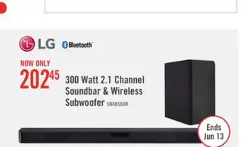 The Brick LG SN4 300 W 2.1-Channel Soundbar - SN4.DCANLLK offer