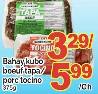 T&T Supermarket BAHAY KUBO BOEUF TAPA/ PORC TOCINO, 375g offer