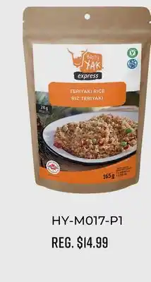 Canex Happy Yak Teriyaki Rice offer