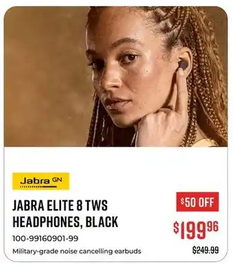 Canex JABRA ELITE 8 TWS HEADPHONES, BLACK offer
