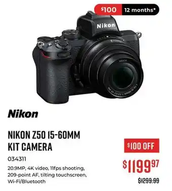 Canex Z50 15-60MM KIT CAMERA offer