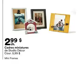 Michaels Cadres miniatures de Studio Décor offer