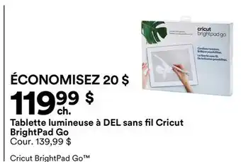 Michaels Tablette lumineuse à DEL sans fil Cricut BrightPad Go offer