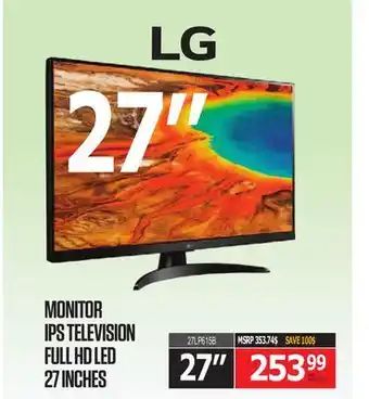 Centre Hi-Fi LG MONITOR IPS TELEVISION FULL HD LED 27 INCHES offer