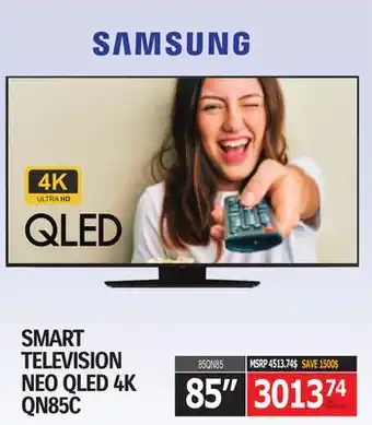 Centre Hi-Fi SAMSUNG SMART TELEVISION NEO QLED 4K QN85C offer