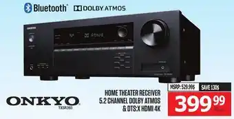 Centre Hi-Fi HOME THEATER RECEIVER 5.2 CHANNEL DOLBY ATMOS & DTS:X HDMI 4K offer
