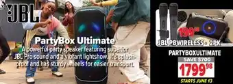 2001 Audio Video JBL PartyBox Ultimate offer