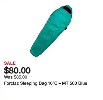 Decathlon Forclaz Sleeping Bag 10°C – MT 500 Blue offer