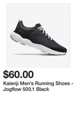Decathlon Kalenji Men's Running Shoes - Jogflow 500.1 Black offer