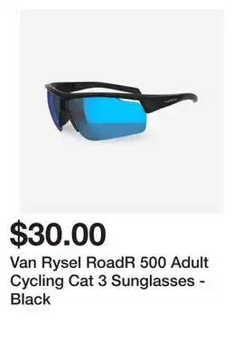 Decathlon Van Rysel RoadR 500 Adult Cycling Cat 3 Sunglasses - Black offer