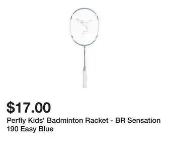 Decathlon Perfly Kids' Badminton Racket - BR Sensation 190 Easy Blue offer