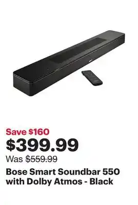 Best Buy Bose Smart Soundbar 550 with Dolby Atmos - Black offer